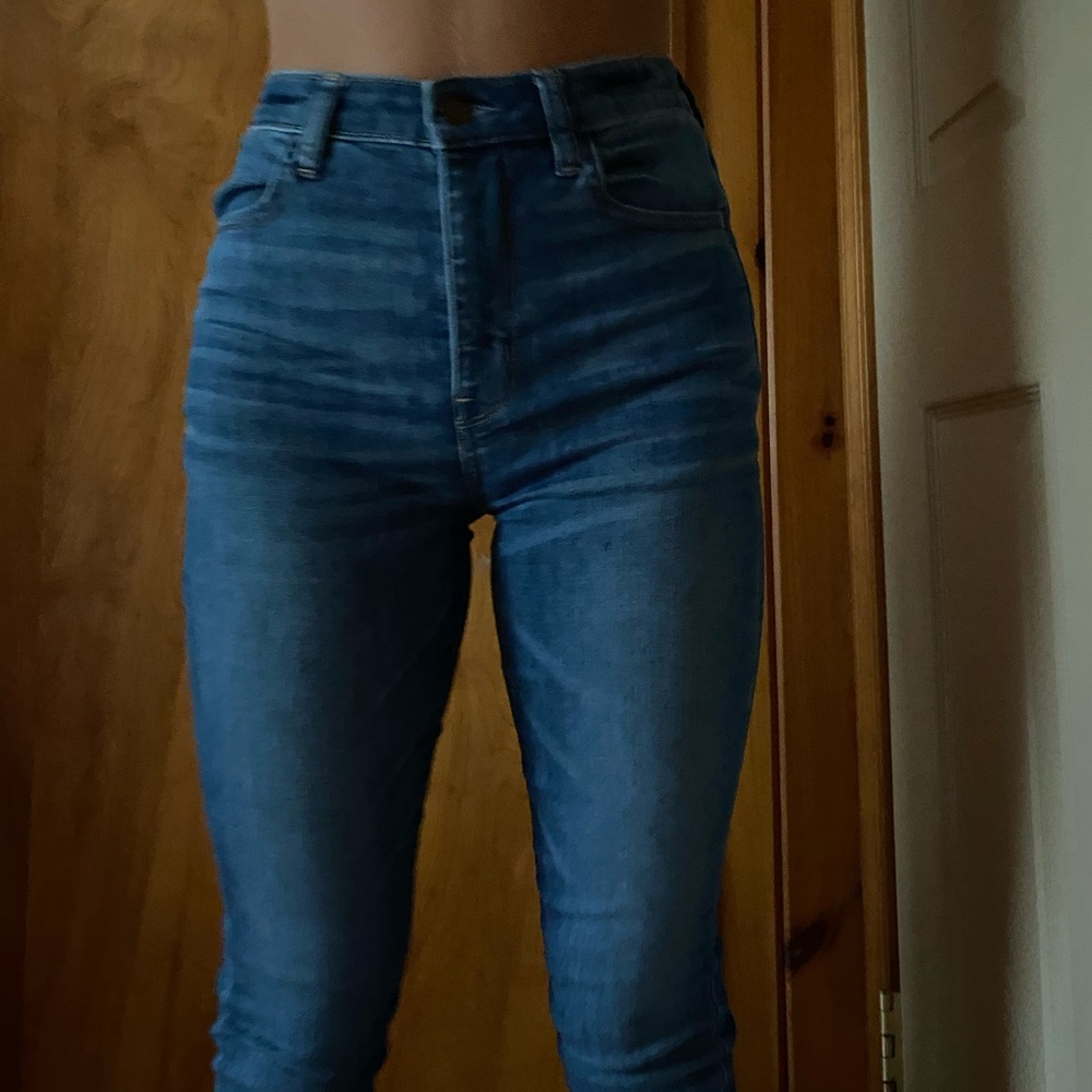 highest waist AE jeans